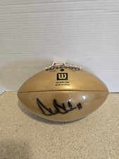 Drew Bledsoe #11 SIGNED Wilson Gold NFL Pro Football Black Ink