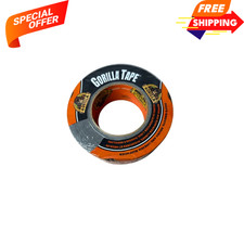 Gorilla Tape Black Duct Tape 1.88 in x 30 yd 48 mm x 27.4 m Heavy Duty, New