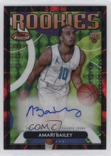 2023-24 Finest Rookie Red & Black Geometric Refractor 4/10 Amari Bailey Auto dq2