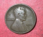 1914S US LINCOLN Cent! "San Francisco" Mint! VG! Lower Mintage! Old US Coin!