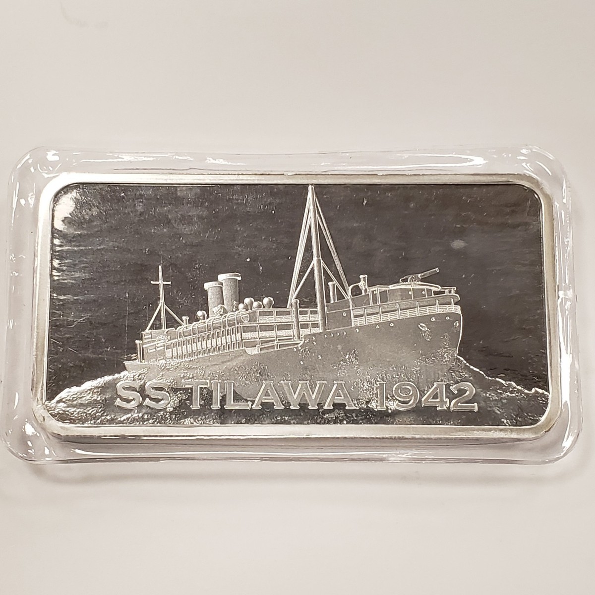 SS Tilawa 1942 Shipwreck Silver 10 oz .999 Silver Bar - SEALED