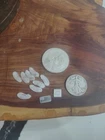 Walking liberty half dollar, 1 oz American Silver Eagle, 1 gram Geiger and more!