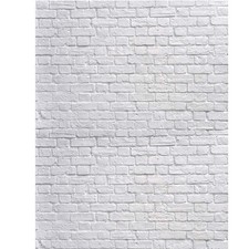 SJOLOON White Brick Wall Backdrop White Brick Photo Backdrop Thin Vinyl Photo...