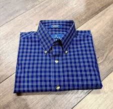 Men s Size Medium Short Sleeve Button Down Dress Shirt
