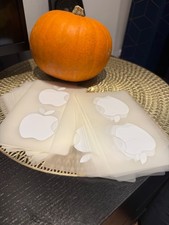 Apple Genuine Large Original White Apple Logo Stickers (~5cm/2 inches size)