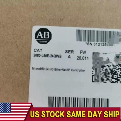 New AB 2080-L50E-24QWB Micro850 24 I/O EtherNet/IP Controller US Free Tax