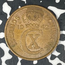 1942 Iceland 5 Aurar Lot#C7783 Nice!