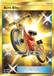 Acro Bike - 178/168 - Pokemon Celestial Storm Sun & Moon Secret Rare Card NM