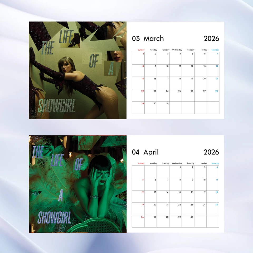 Taylor Swift 2026 Calendar, Pop Star Wall Calendar, Music Fan Gift Collectible - Image 3 of 4