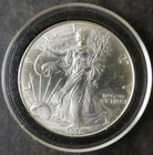 1996 $1 American Silver Eagle Dollar in a Capsule