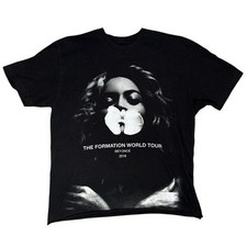 Vintage Beyonce The Formation World Tour 2016 Black T-Shirt Large