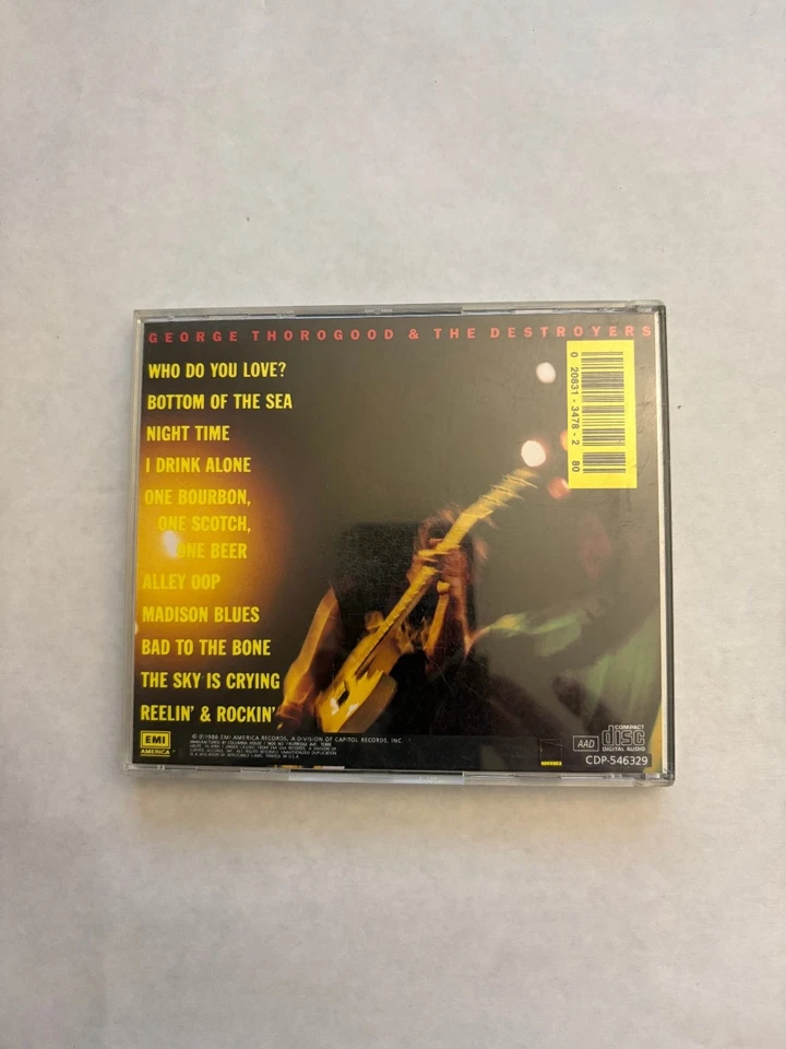 George Thorogood & The Destroyers - Live CD 1986 Blues Rock EMI America Foto 4 de 4