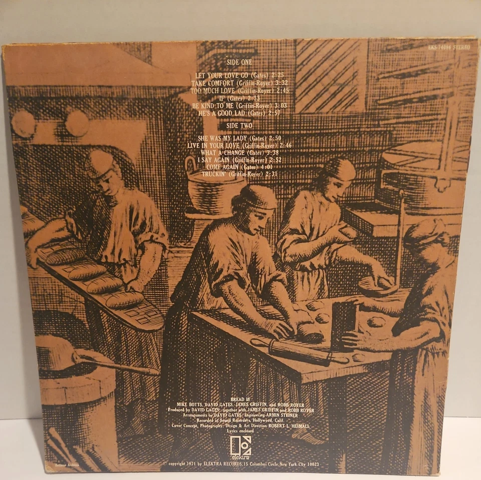 Bread - Manna 1971 Vinyl LP - David Gates Robb Royer Foto 2 de 4