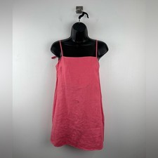 Reformation Women Aubree Linen Pink Mini Dress Size XS