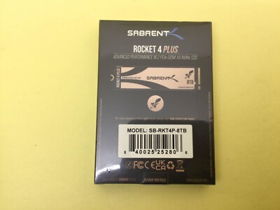 Sabrent Rocket 4 Plus 8TB, M.2 2280 Internal SSD - SB-RKT4P-8TB