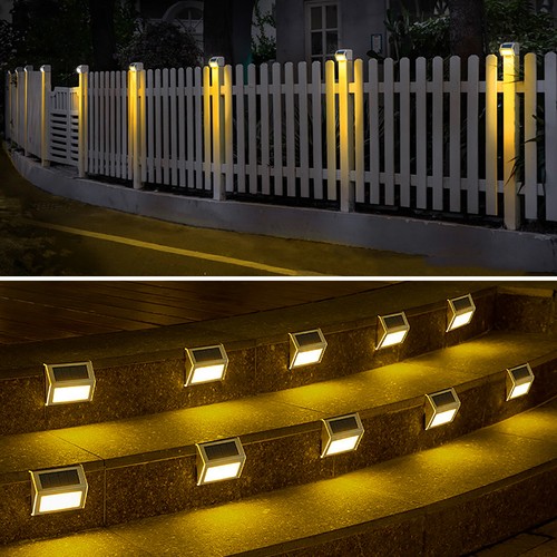 2-10PCS Outdoor Solar LED Deck Light Garden Patio Pathway Stairs Step Fence Lamp - Picture 23 of 26