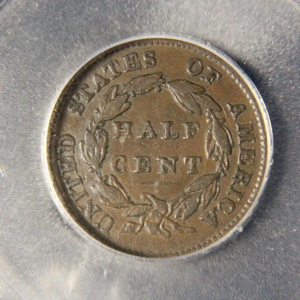 1826 Classic Head Half Cent, XF-40 - Image 2 of 4