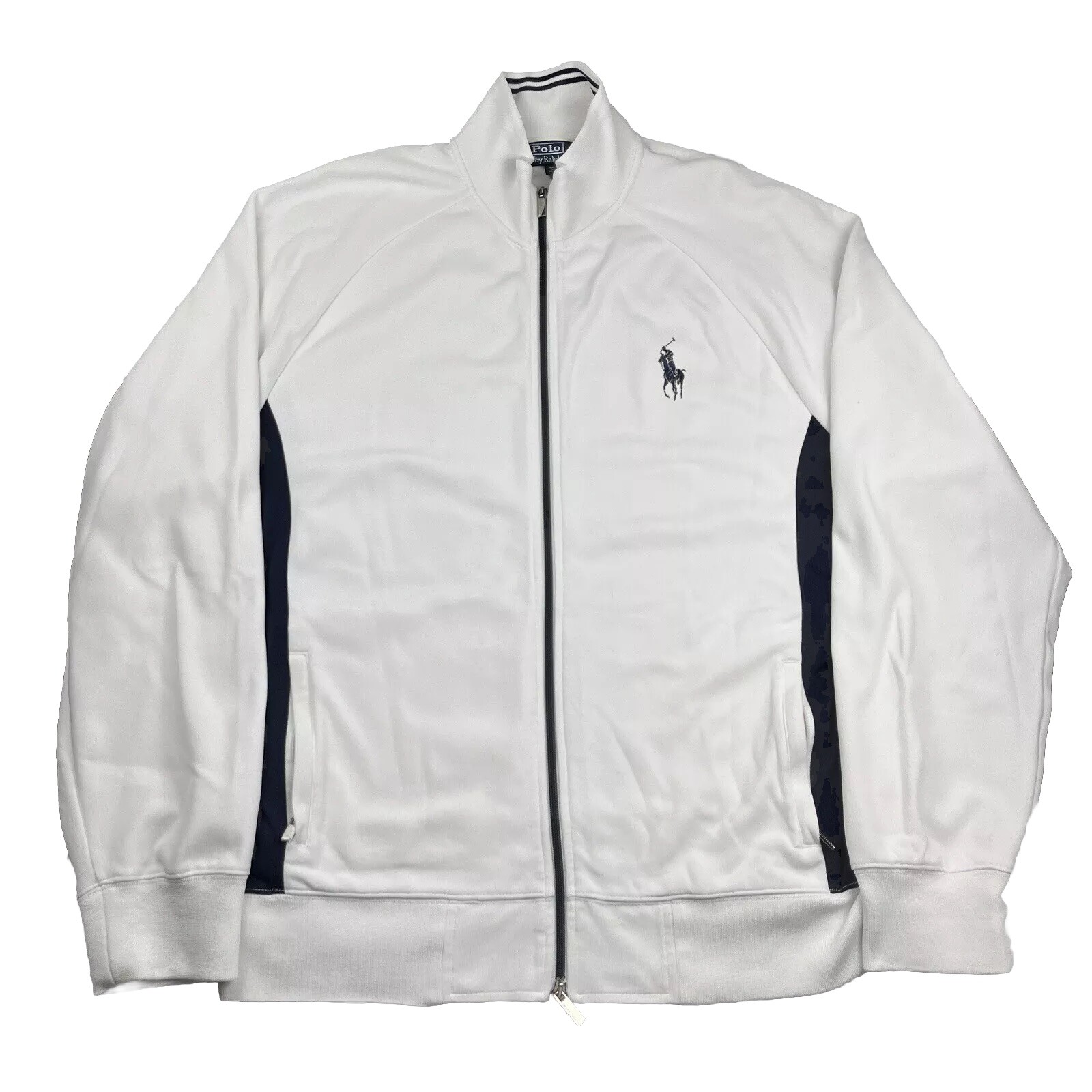 Polo Ralph Lauren Pick Jacket Uomo Medio Blu Pony Cerniera Intera