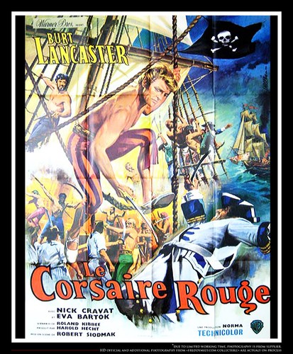 THE CRIMSON PIRATE (1952) - Original French Movie Poster – Large Fold