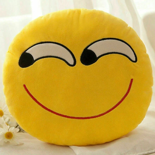 Kindergeschenk Emoji Soft Cushion Kissen Smiley Emoticon Plüschtier 33cm - Bild 20 von 42