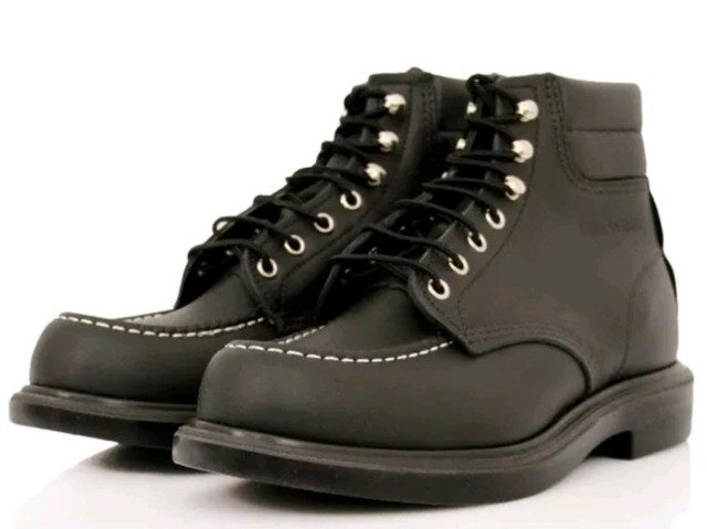 redwing moc toe boots black