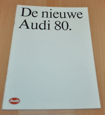 Audi 80 Brochure Prospekt 1988 9/87 Holland Edition