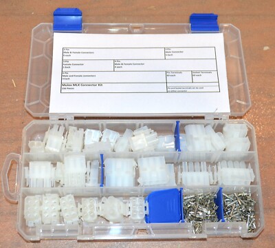 Molex MLX Small Connector and Terminal Kit 156 Pieces  2-6 Conductor