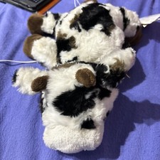 Steiff wunderschöne Kuh 082368 s/w-gefleckt liegend 28cm Schlenkertier