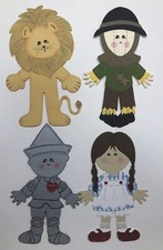 Wizard of Oz Paper Dolls Set 4 CRICUT / DIE CUT :D