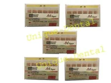 Pack of 5 Diadent Gutta Percha GP Points 4% Size 25 Box of 60 Fast Ship  T
