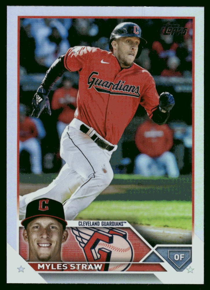 2023 Topps #474 Myles Straw Rainbow Foil