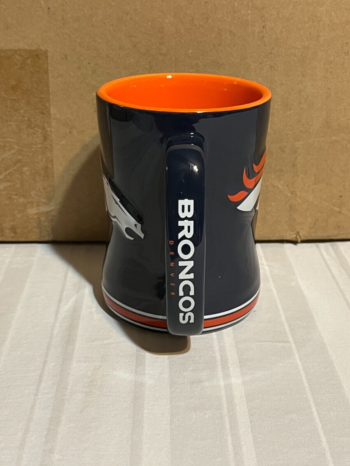 Denver Broncos NFL 14oz Coffee Mug Cup Logo Brands New | eBay