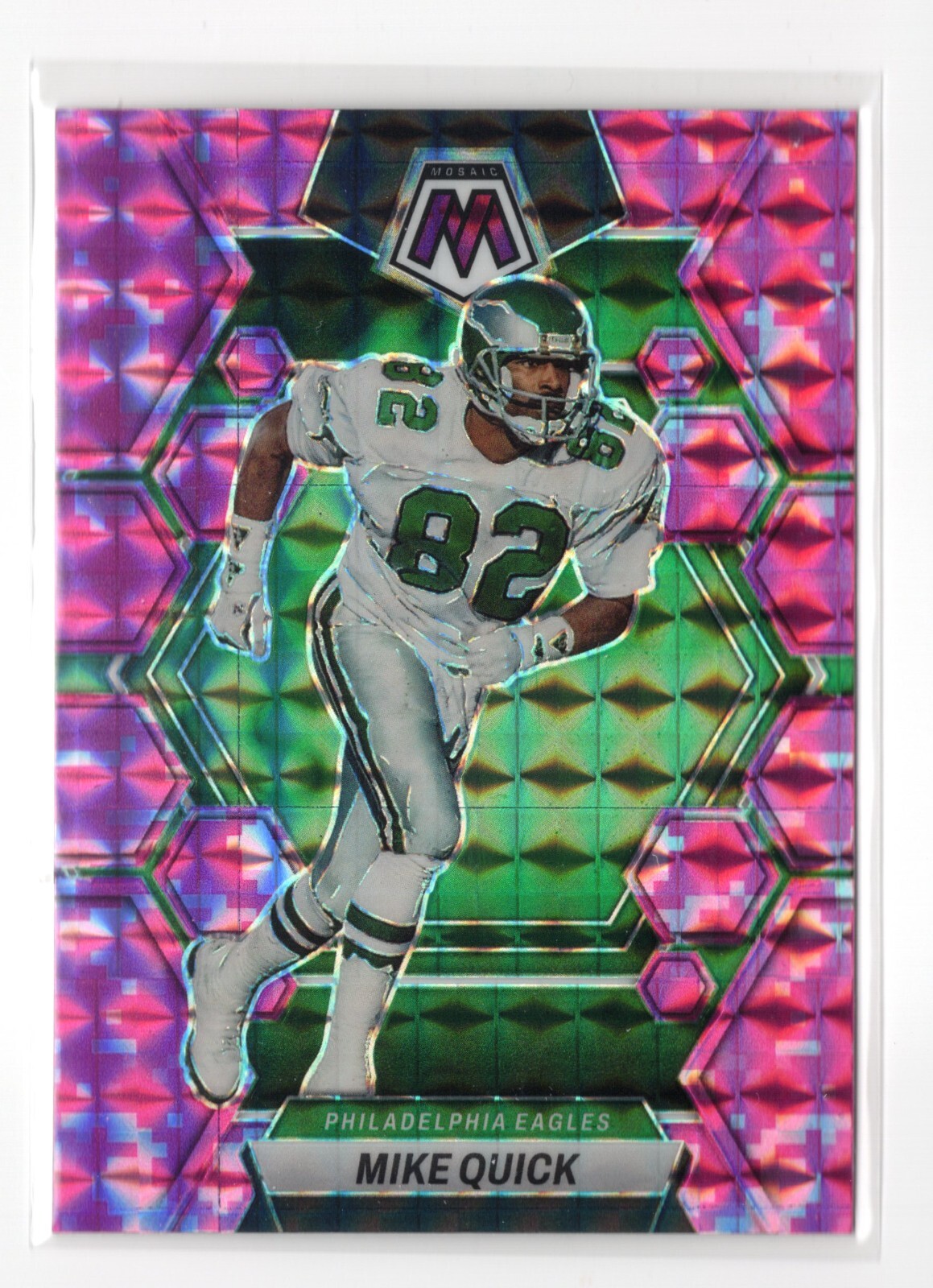 2023 Mosaic Mike Quick #200 Pink Camo Philadelphia Eagles