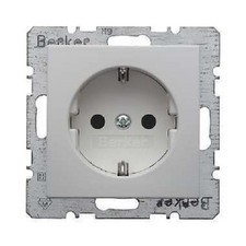 1 Stk Berker S1 Steckdose Ki Polarweiss matt 47231909 online 