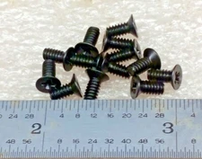4-40 X 1/4" SCREW  FLAT HEAD 82 deg  PHILLIPS BLACK OXIDE ALLOY STEEL - 100 pcs