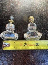 2-Clear Acrylic-Polished Chrome Cabinet/Drawer Pulls.