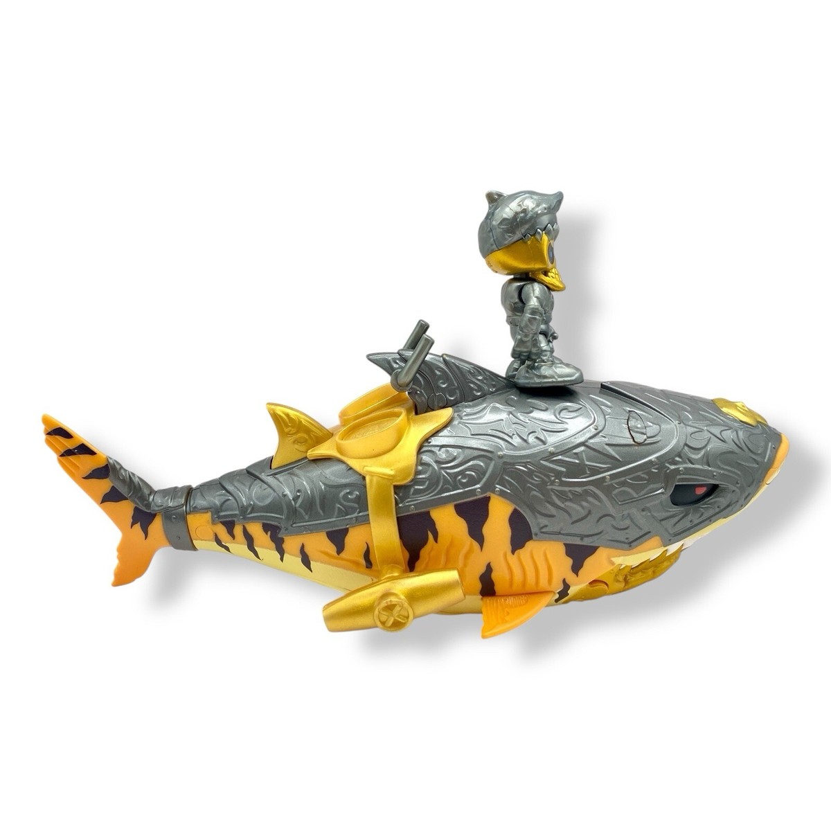 Treasure X Sunken Gold Tiger Shark Rare with Figure And Container