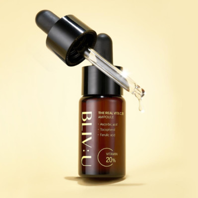 BLIV:U The Real Vita C20 Ampoule 12ml Ascorbic Acid Tocopherol K-Beauty