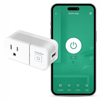 GreenSun Smart Socket Wlan Smart USB Outlet Plug Alexa Google Home Smart Life