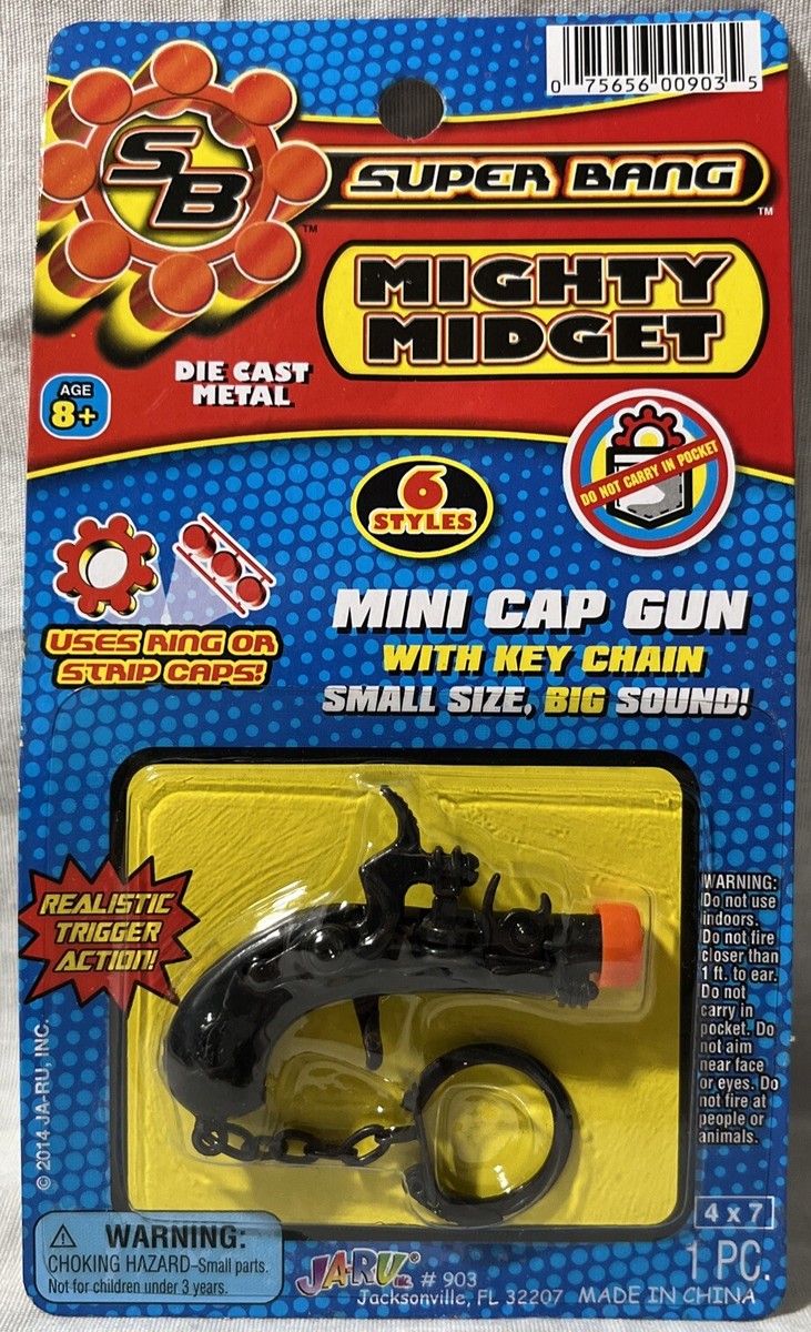 BRAND NEW Super Bang Mighty Midget Die Cast Metal Mini Cap Gun w