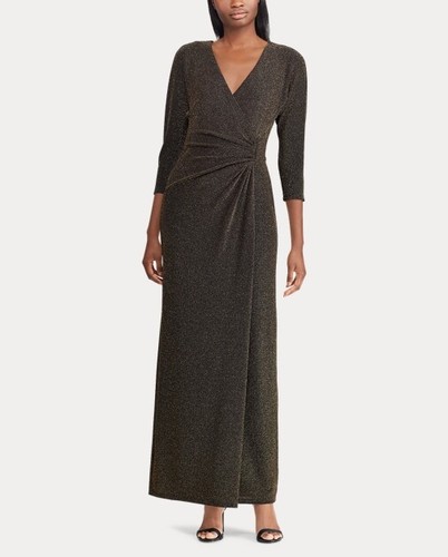 Gold Evening Gown Dress Size 