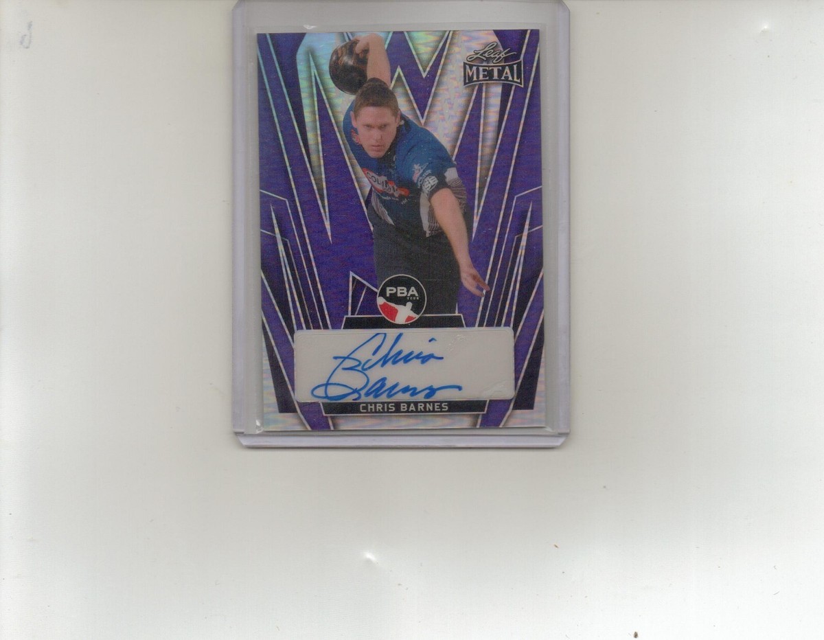 その他 Topps Christopher Daniel Barnes Auto Chris Barnes Autographed Prismatic Purple 2024 Leaf Metal PBA