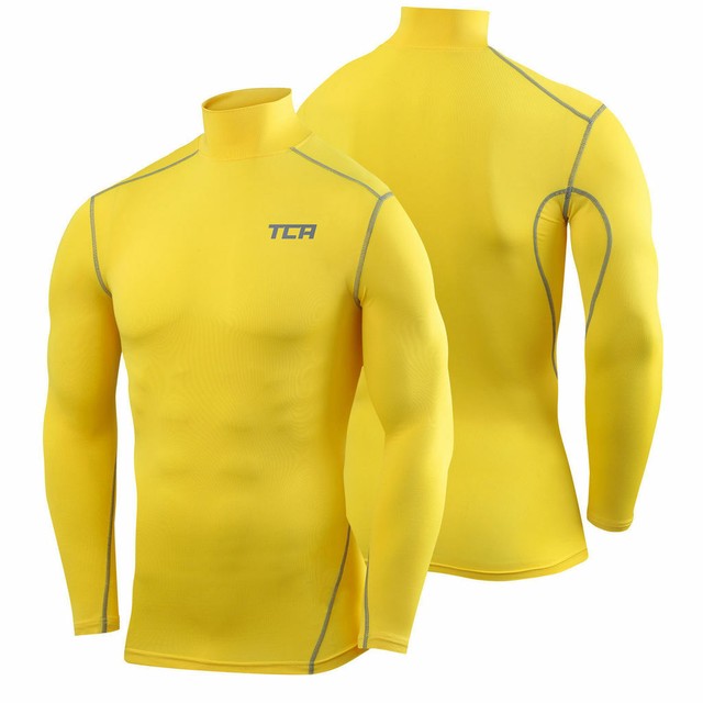 mens yellow base layer