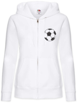 Football I Damen Zipper Hoodie Player Passion Love Addiction Soccer Ball Field