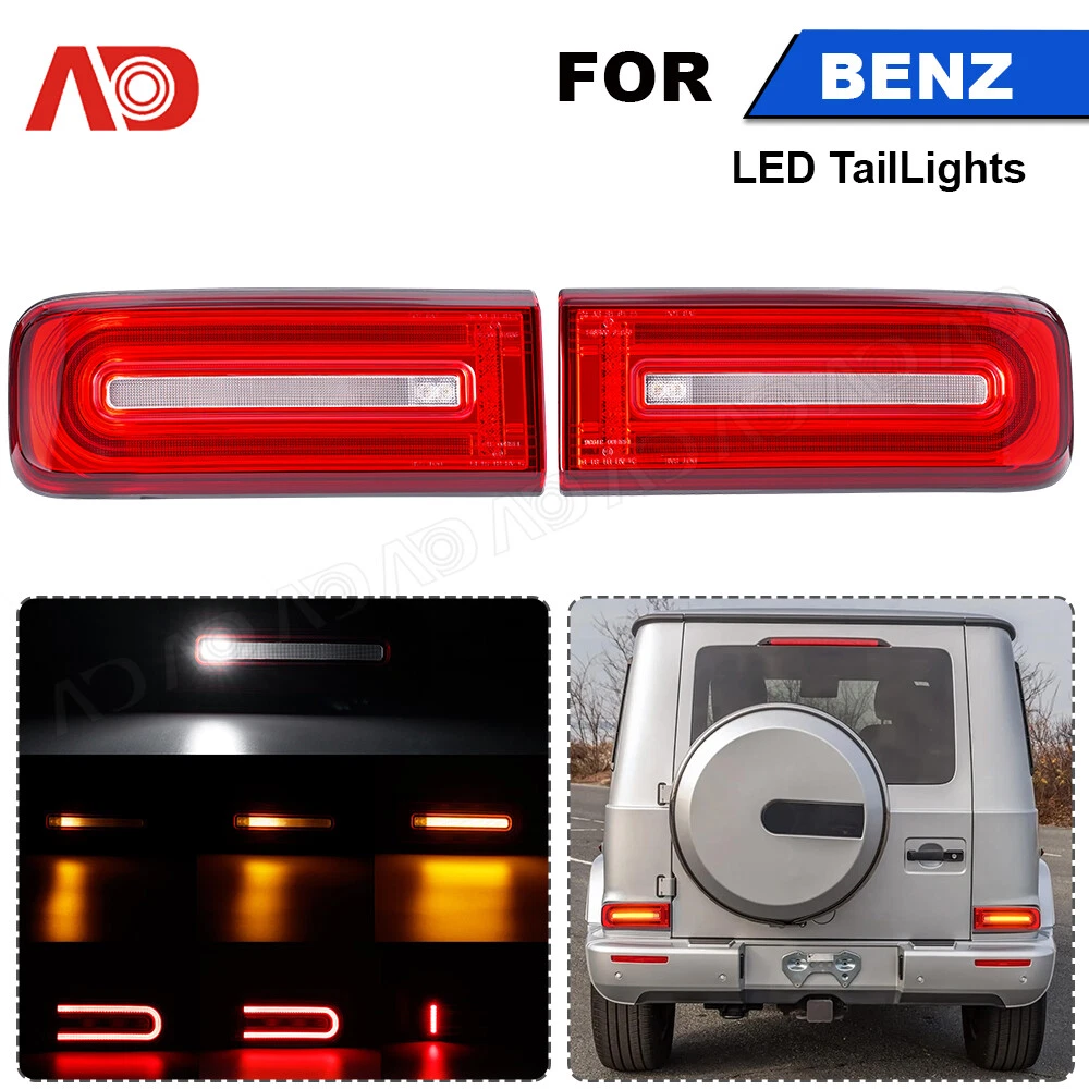 Red Sequential LED Tail Light For 18-25 Mercedes Benz G Class