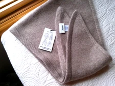 JASON WU NWT WOOL CASHMERE BLEND TRIANGLE SCARF HEATHER BEIGE STYLE CHOICES