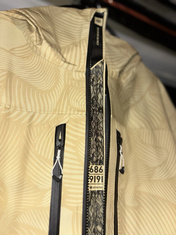 Chaqueta de snowboard 686 Gore Tex 3L ATV (L) duna amarilla polvorienta M3WN123-DYDN Foto 3 de 4