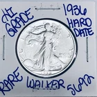 1936 WALKING LIBERTY SILVER HALF DOLLAR AUTHENTIC U.S.MINTCOIN FREESHIPPING 5692