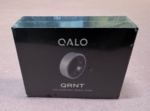 QALO QRNT Health Tracker Titanium Smart Ring Size 6 Silver (Android)