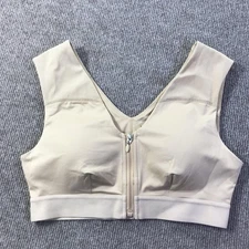 Tommie Copper Sports Bra Womens Large Zip Front Shoulder Support Active Gym